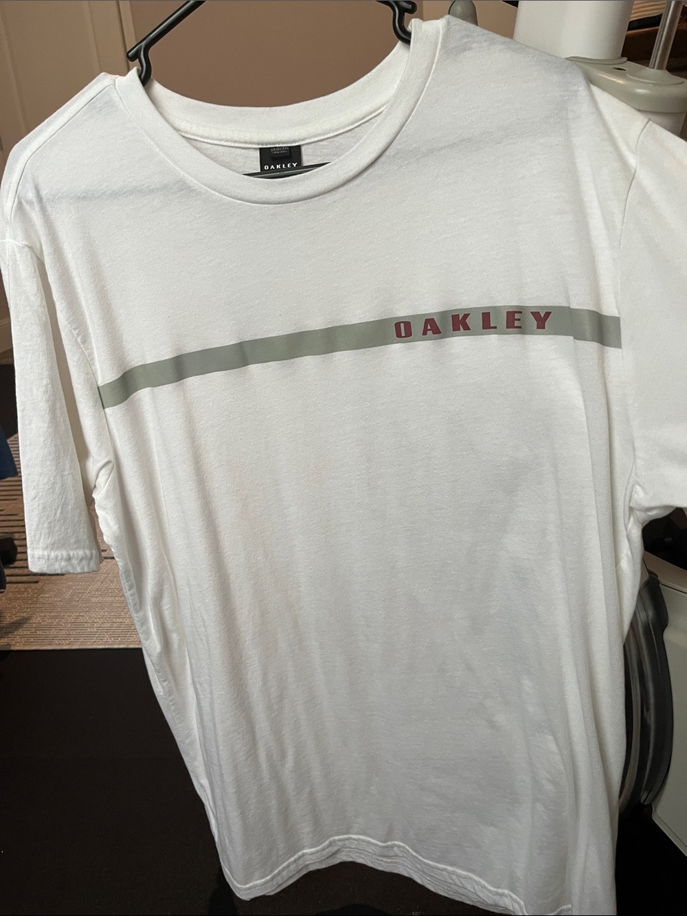 Oakley White Crew Tee size 2XL
